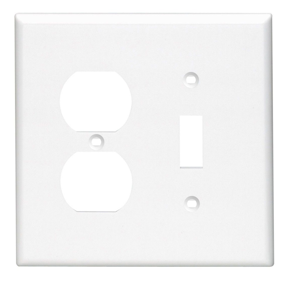 Leviton Toggle/Duplex Combination Nylon Wall Plate, 2-gang | Canadian Tire