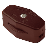 GARDNER BENDER GSW-71 Heavy Duty Cord Switch, SPST, On-Off, Brown Overhead_Plunge