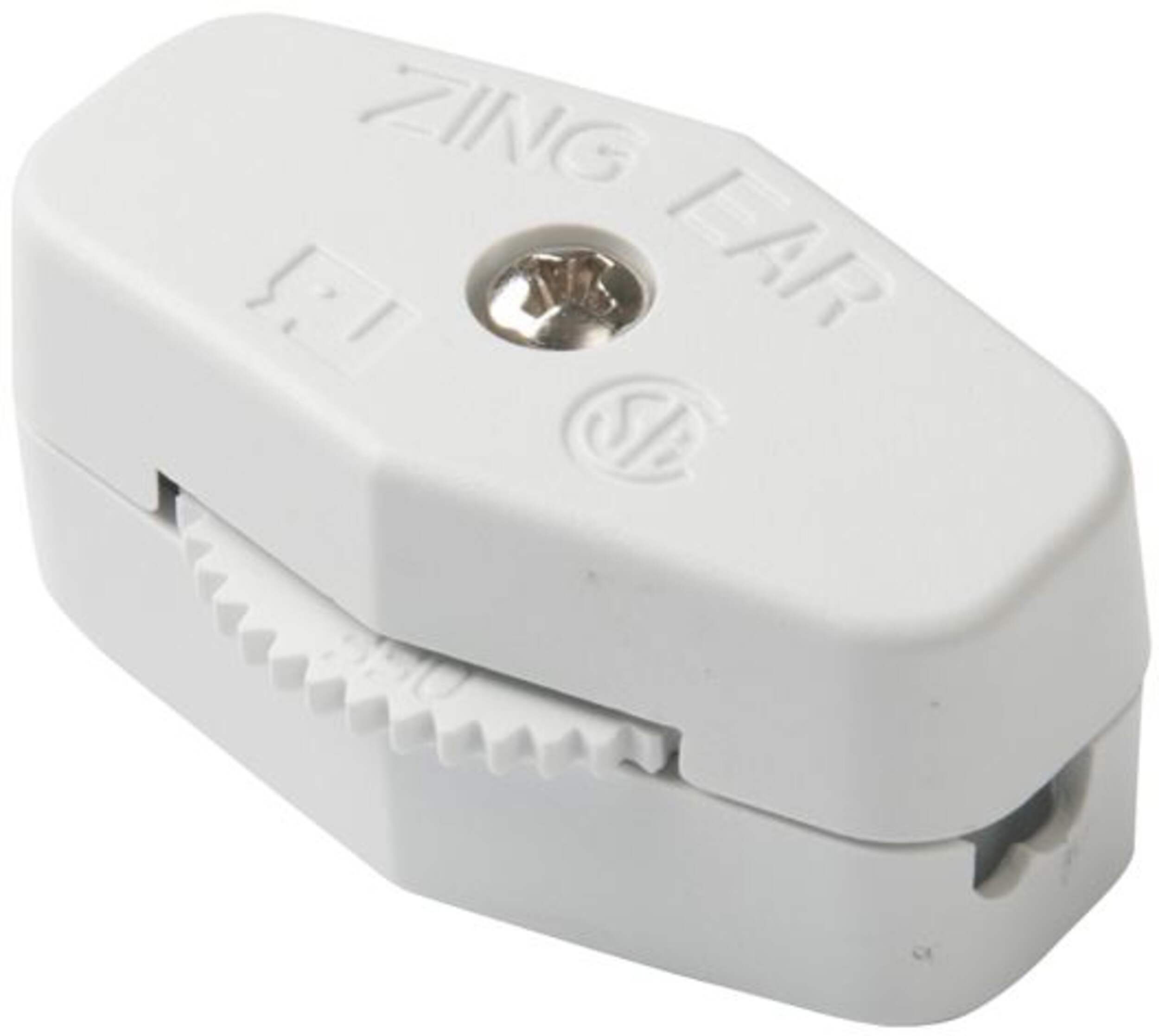 GARDNER BENDER GSW-72 Feed-Through Appliance Single-Pole Switch, 3A, 125V, White Front_Angled_Left
