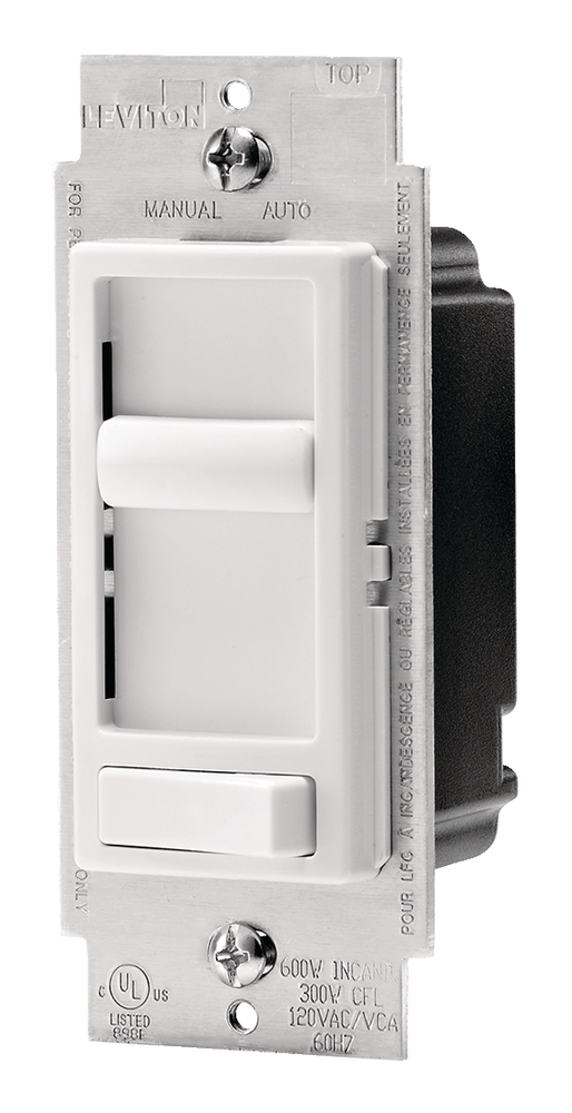 Leviton 06674732 Decora SureSlide LED & CFL Universal Slide Dimmer