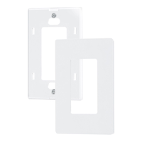 Screwless Snap-On Wallplate, 1 Gang, White