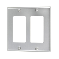 Plaque murale décorative en métal, 2 dispositifs. Acier inoxydable