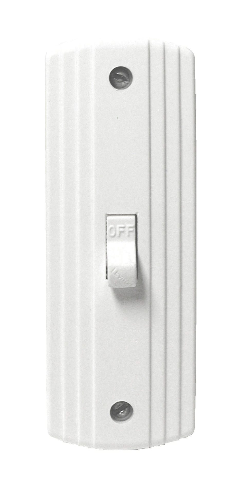 Interrupteur à bascule rectangulaire blanc marqué o - (On-Off