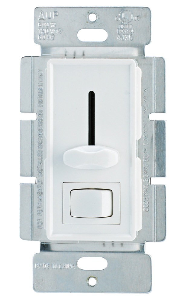 Likewise Single Pole Slide Dimmer, White Canadian Tire