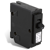 Homeline CHOM130CP  Mini Plug-On Circuit Breaker, Black, 30A, 1 Pole Front_Three_Fourths_Angled_Right