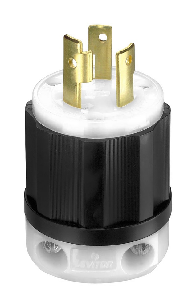 Leviton 02621750 Industrial Locking Plug, 30 Amp, 250 Volt, Grounding