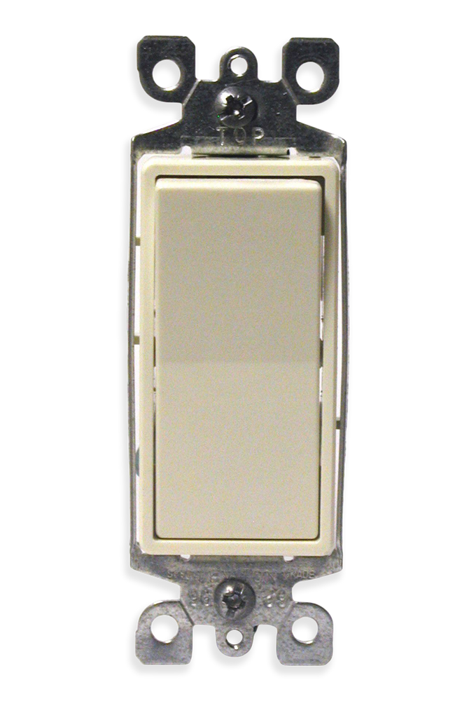 Leviton 05603767 Decora 3Way Rocker AC Quiet Switch, 15A, 120/277V