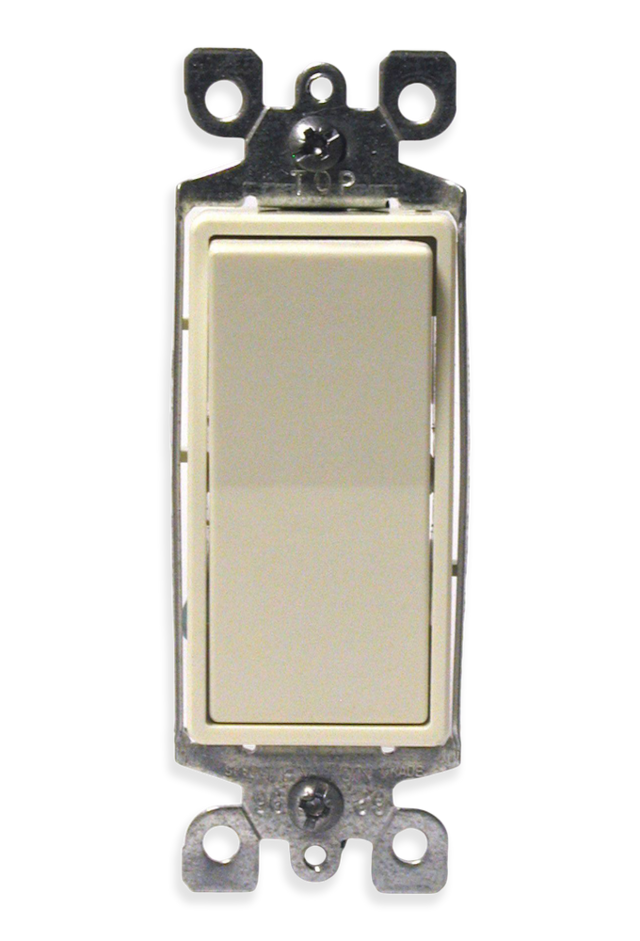 Leviton 05603767 Decora 3Way Rocker AC Quiet Switch, 15A, 120/277V
