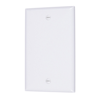 Plaque murale vierge en nylon, taille intermédiaire, 1 dispositif, blanc