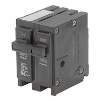 Eaton 20 Amp 2-Pole Plug-In Circuit Breaker Front_Angled_Left