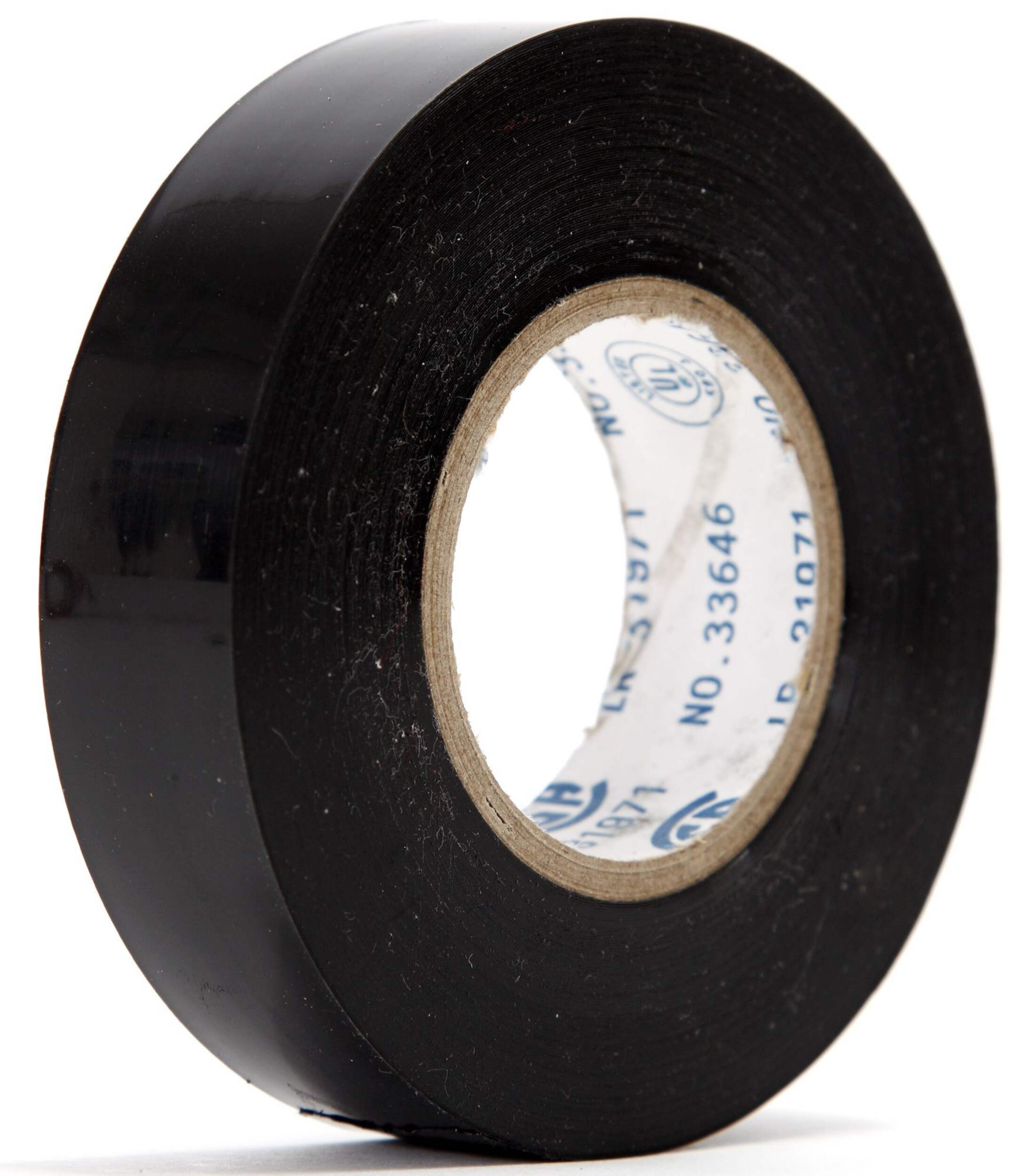 Certified General Purpose Vinyl Electrical Tape, Black, 3/4-in x 66-ft (19 mm x 20 m) Front_Angled_Left