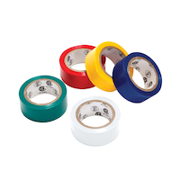 Ruban isolant en vinyle de couleur Certified, choix varié, 19 mm x 4 3,7 m (3/4 po x 12 pi), paq. 5