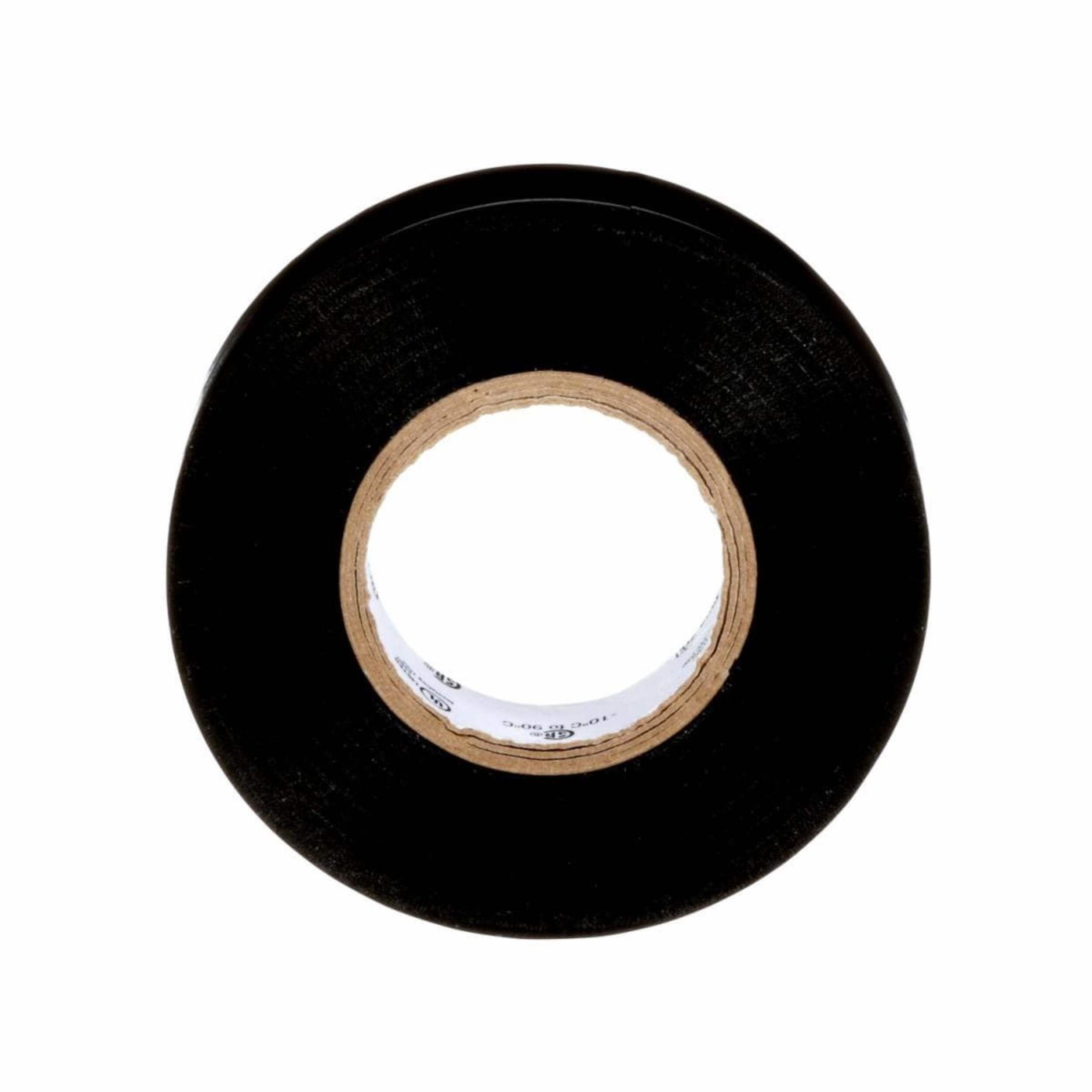 3M Scotch 700 Commercial Grade Vinyl Electrical Tape, Black, 3/4-in x 66-ft (19 mm x 20 m) Front_Elevated