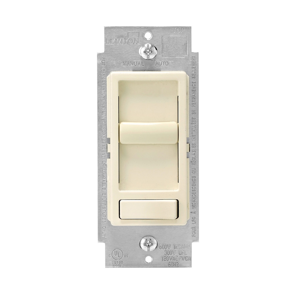 Leviton 06674736 Decora SureSlide Universal Dimmer, 600W Incandescent