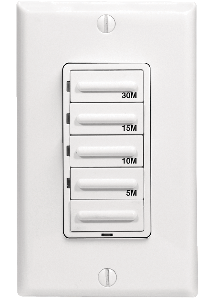 Leviton LTB30742 Decora® 30 Minute Digital Countdown Timer Switch with Wallplate, White