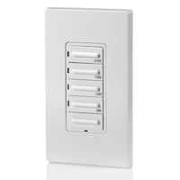 Leviton LTB30-742 Decora® 30-Minute Countdown Timer Switch with Wallplate, White Front_Three_Fourths_Angled_Left
