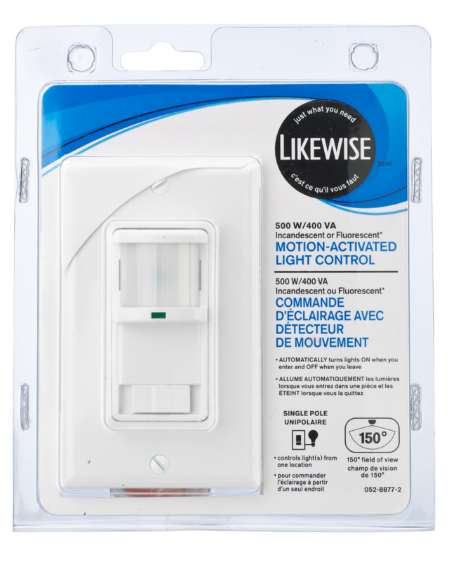 Leviton Decora Single Pole Occupancy Motion Sensor Light Switch, Auto