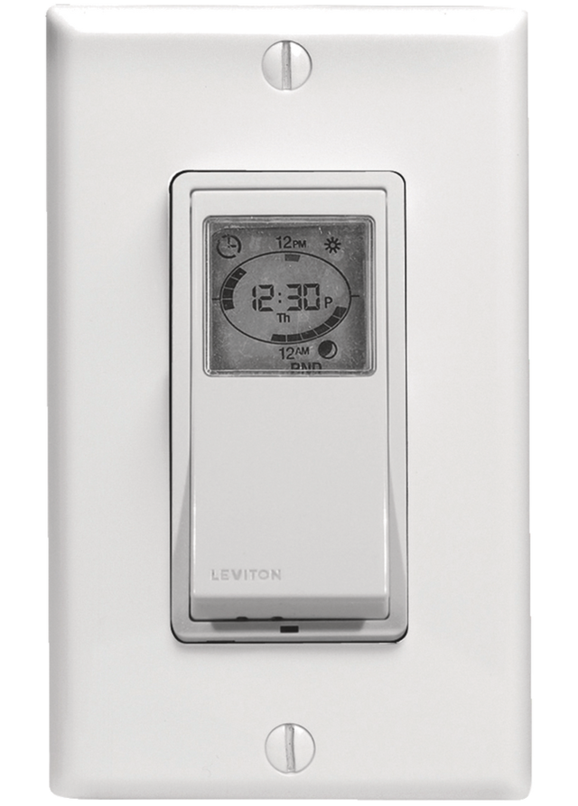 Leviton VPT24742 Decora Vizia 24Hour Programmable Indoor Timer with
