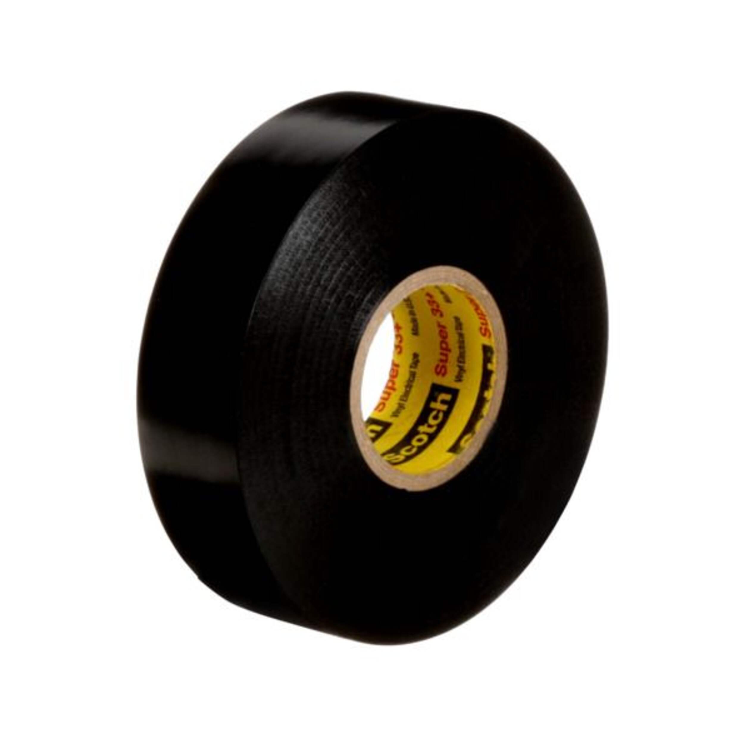 Ruban isolant en vinyle 3M Scotch Super 33+ de qualité professionnelle, noir, 19 mm x 20 m (3/4 po x 66 pi) Front_Three_Fourths_Angled_Left