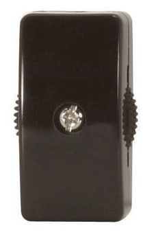 Atron Electro Industries LA853 Inline Switch, On/Off, 200W, 120V Black Front_Flat