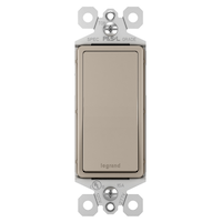 Legrand TM873NICC10 Radiant 3-Way Switch, 15A, Nickel
