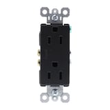 Legrand 885TRGCC12 Tamper-Resistant Duplex Decorator Outlet, 15A, 125V, Graphite Front_Flat