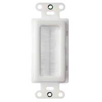 Legrand WP1014-WH-F1 Cable Cable Access Strap/Wall Plate, White Front_Flat