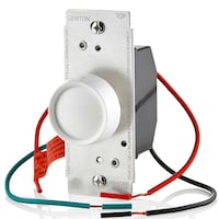 Leviton RDL06-742 Rotary Universal Dimmer Push ON/Push OFF, White