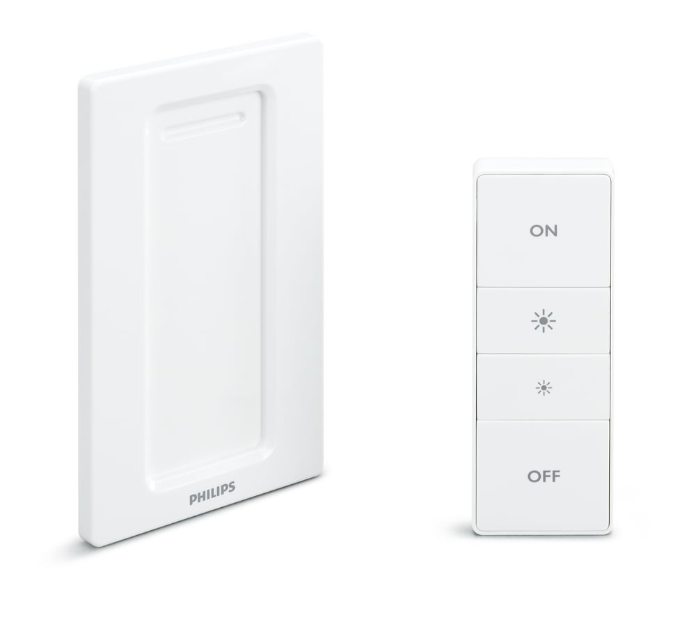 PHILIPS Hue 562777 Smart LED Wireless Dimmer Switch and Remote (2nd