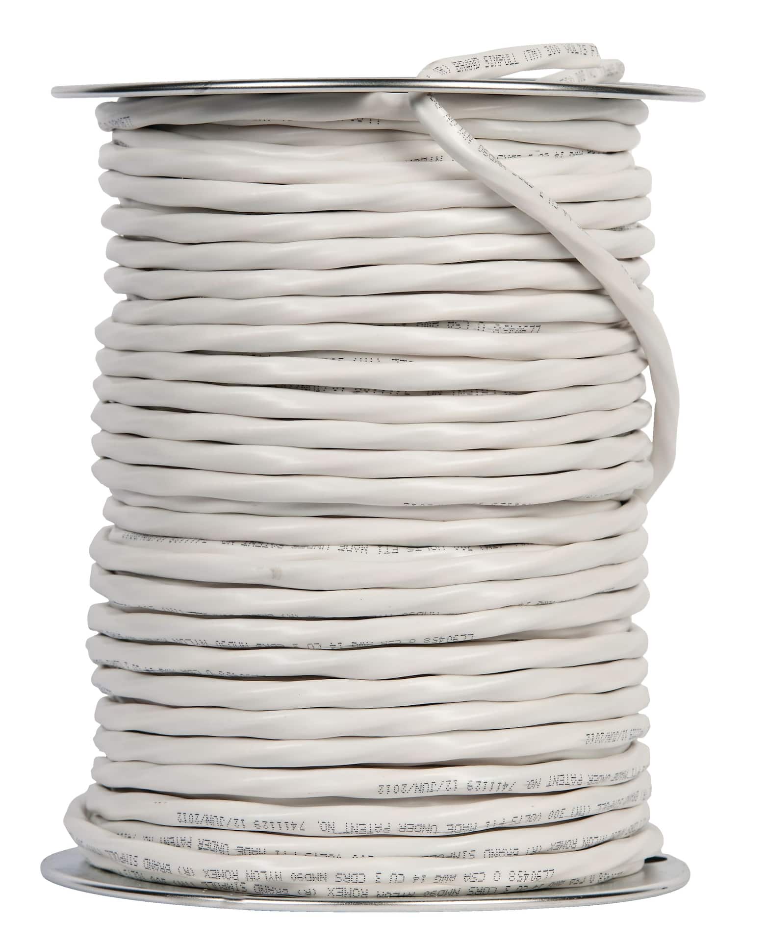 Southwire 47179776 Romex SIMpull NMD90 Electrical Wire, 14/3, White, 246-ft