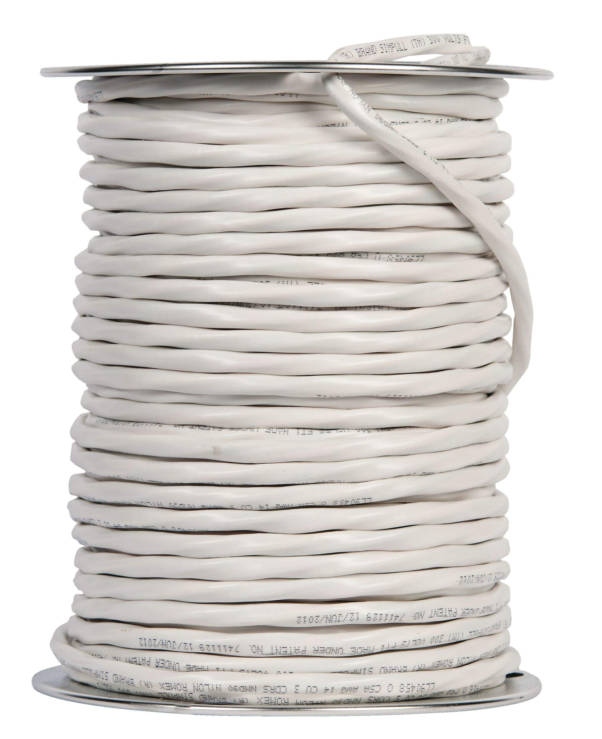 Southwire 47179776 Romex SIMpull NMD90 Electrical Wire, 14/3, White, 246-ft Front_Flat