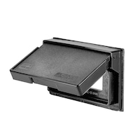 Waterproof GFCI Cover with Self Closing Lid, 20A, 120V, Black