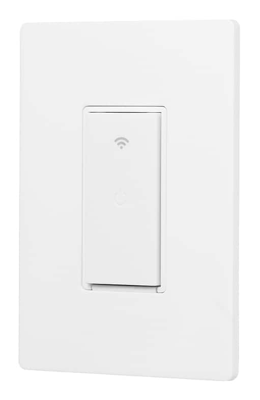 Interrupteur tactile wifi 10A IP20 86x86mm Blanc Brillant à encastré a