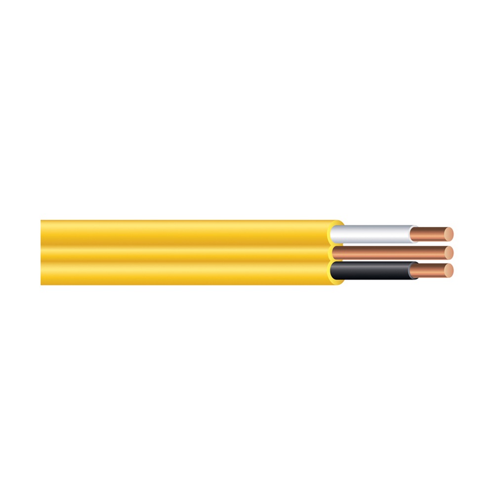 Southwire Romex® SIMpull® NMD9 12/2 Electrical Wire, Yellow, 30m