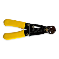 Pince à dénuder à ressort Mastercraft, calibre 10 à 24 AWG, jaune Front_Flat