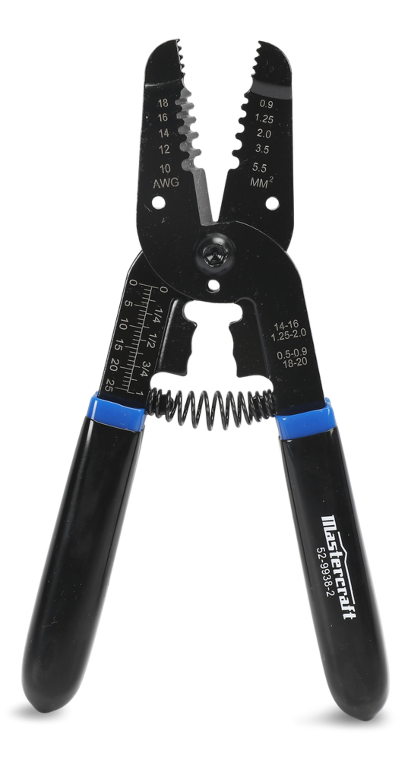 Mastercraft 6in1 Calibrated Wire Stripper, 1018 AWG, Black