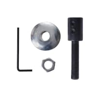 Innoda Motor Arbor with 2 Flange Rings, Black Oxide Coated, 1/2-in Shaft Front_Flat