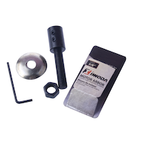 Innoda Motor Arbor with 2 Flange Rings, Black Oxide Coated, 5/8-in Shaft