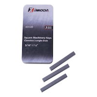 Innoda Square Machine Keys, Carbon Steel, 3/16-in, 3-pk Composite_or_Mixed