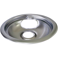 Laser Chrome Drip Pan Shallow Draw, 6-in Front_Elevated
