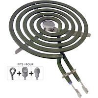 Laser 62476 GE Surface Stove Top Element, 1325W, 240V, 6-in