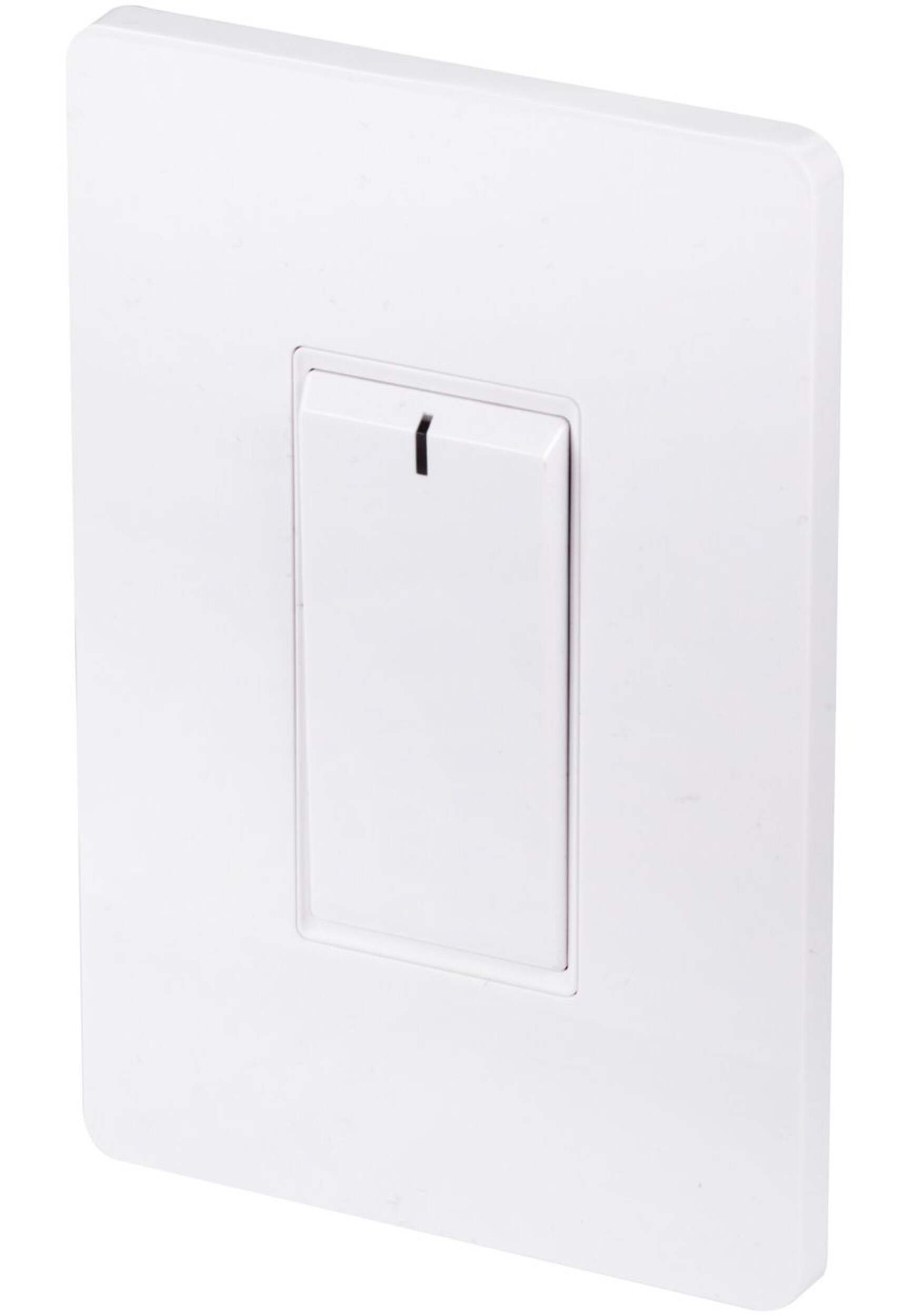 Globe 50277 3-Way Smart On-Off Switch, White, No Hub Required Front_Angled_Left