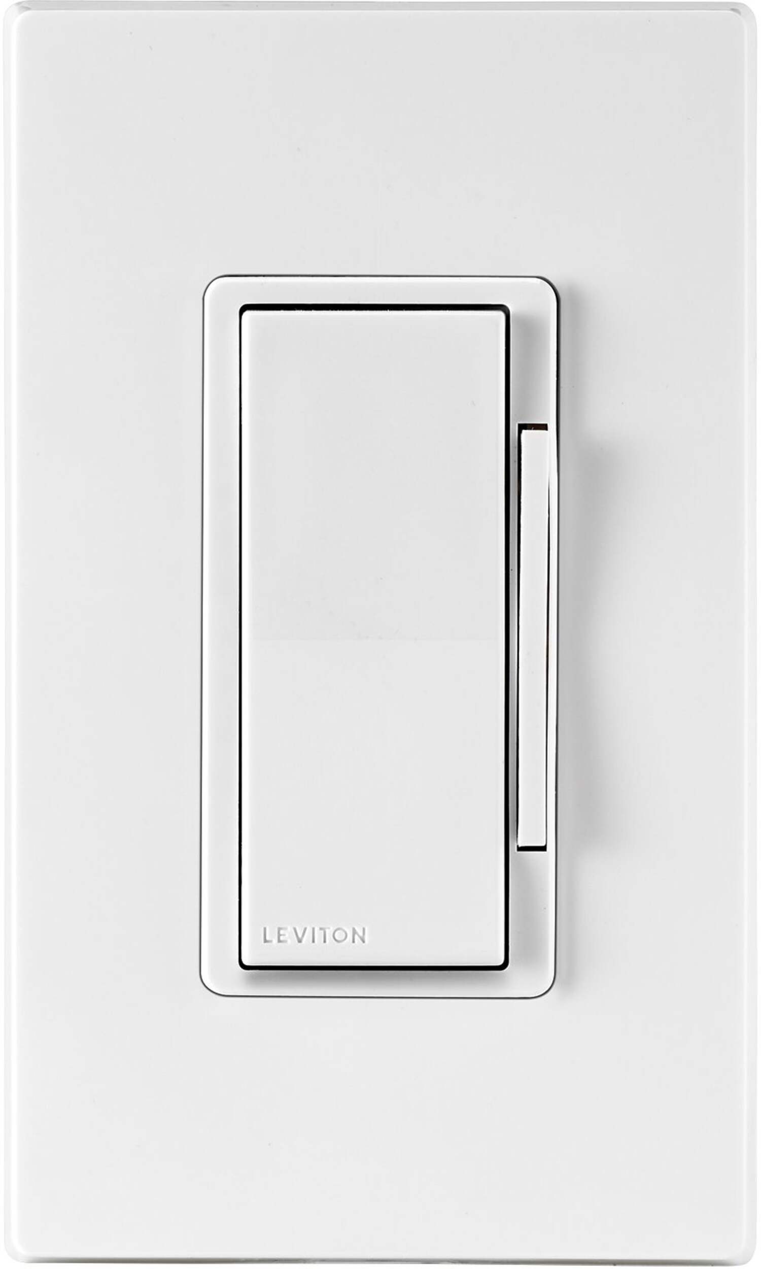Leviton DW4SF-742 Decora Smart 4 Speed Fan Controller, White Front_Flat