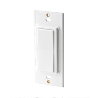 Interrupteur intelligent complémentaire Wi-Fi Leviton DAWSC-742 Decora Anywhere, blanc Front_Angled_Left