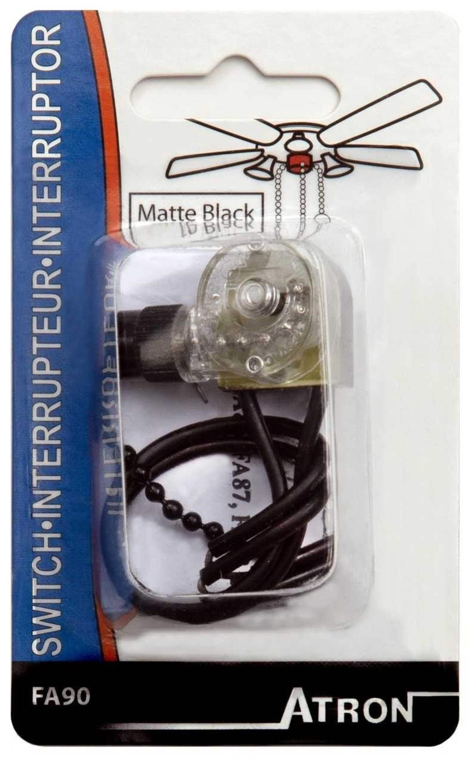 Atron Fanlight Switch with Black Chain Front_Flat