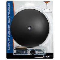 Atron Matte Black Light Canopy, 5-in