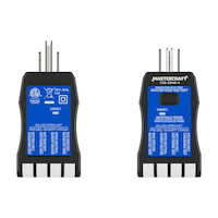 Mastercraft GFCI Receptacle Tester, 115-125V C/CA, 60 Hz Composite_or_Mixed