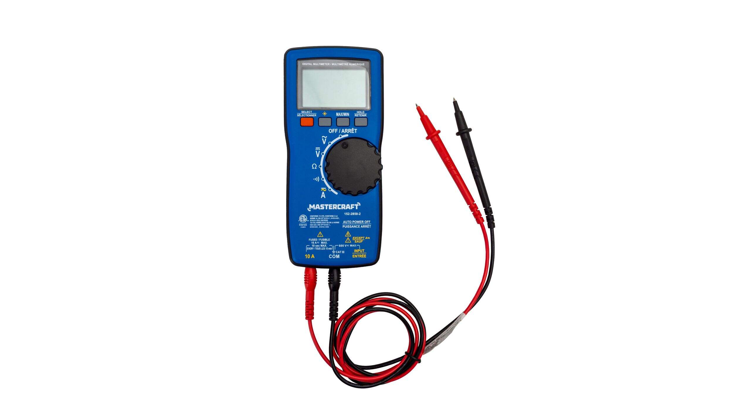Mastercraft Ultra-Thin Digital Multimeter Front_Flat