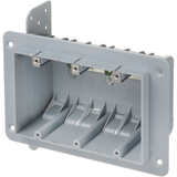 Vista 3-Gang Plastic Device Box Front_Angled_Left