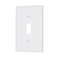 Plaque d'interrupteur unique Vista, blanc